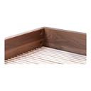 Round Off Queen Bed Walnut Brown - 6