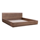 Round Off King Bed Walnut Brown - 2