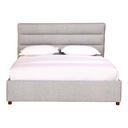 Takio Queen Bed Light Grey - 2