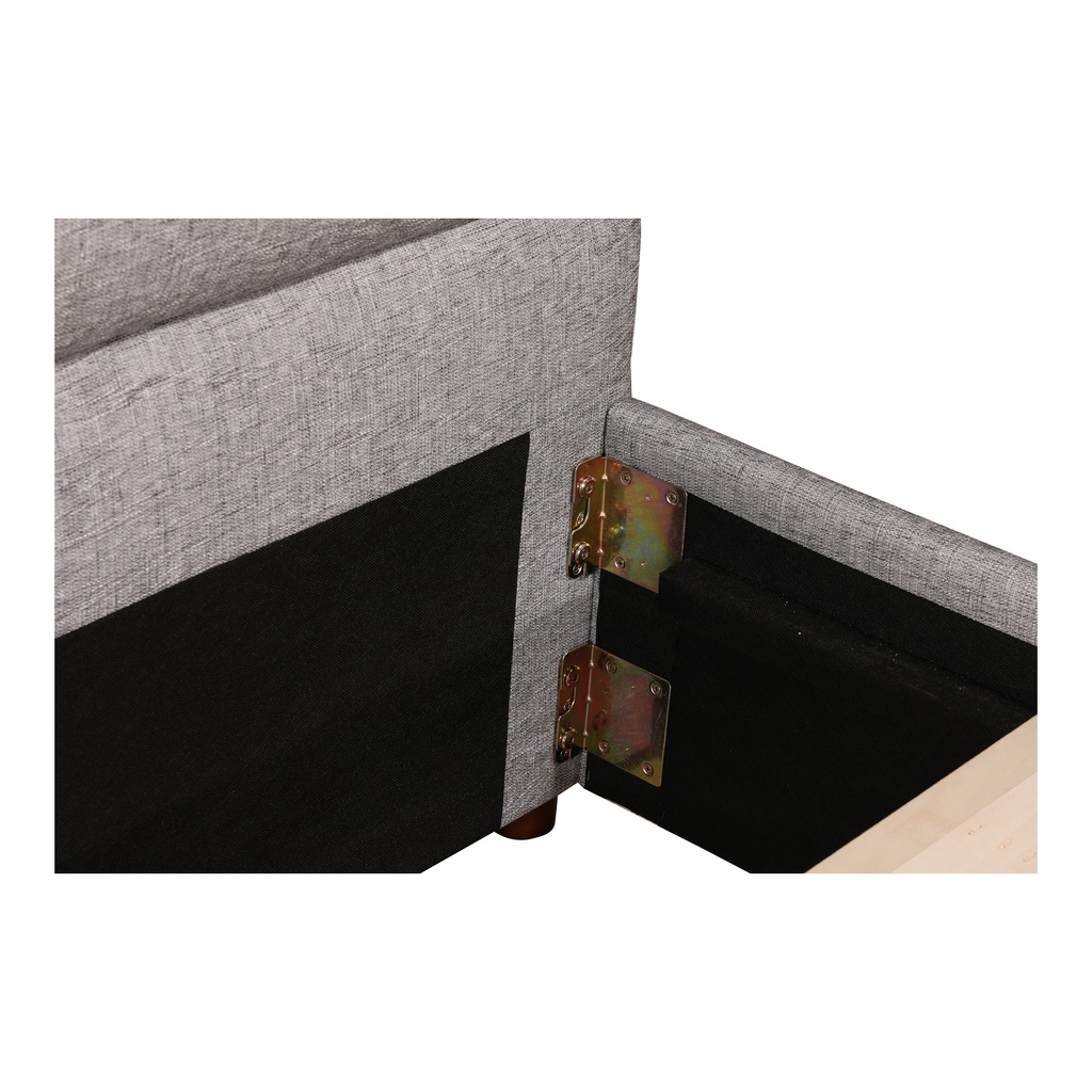 Takio Queen Bed Light Grey - 8