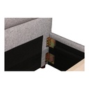 Takio Queen Bed Light Grey - 8