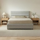 Takio Queen Bed Light Grey - 14