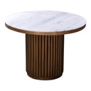 Tower Dining Table White Marble - 1