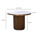 Tower Dining Table White Marble - 5