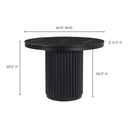 Tower Dining Table Black Marble - 7