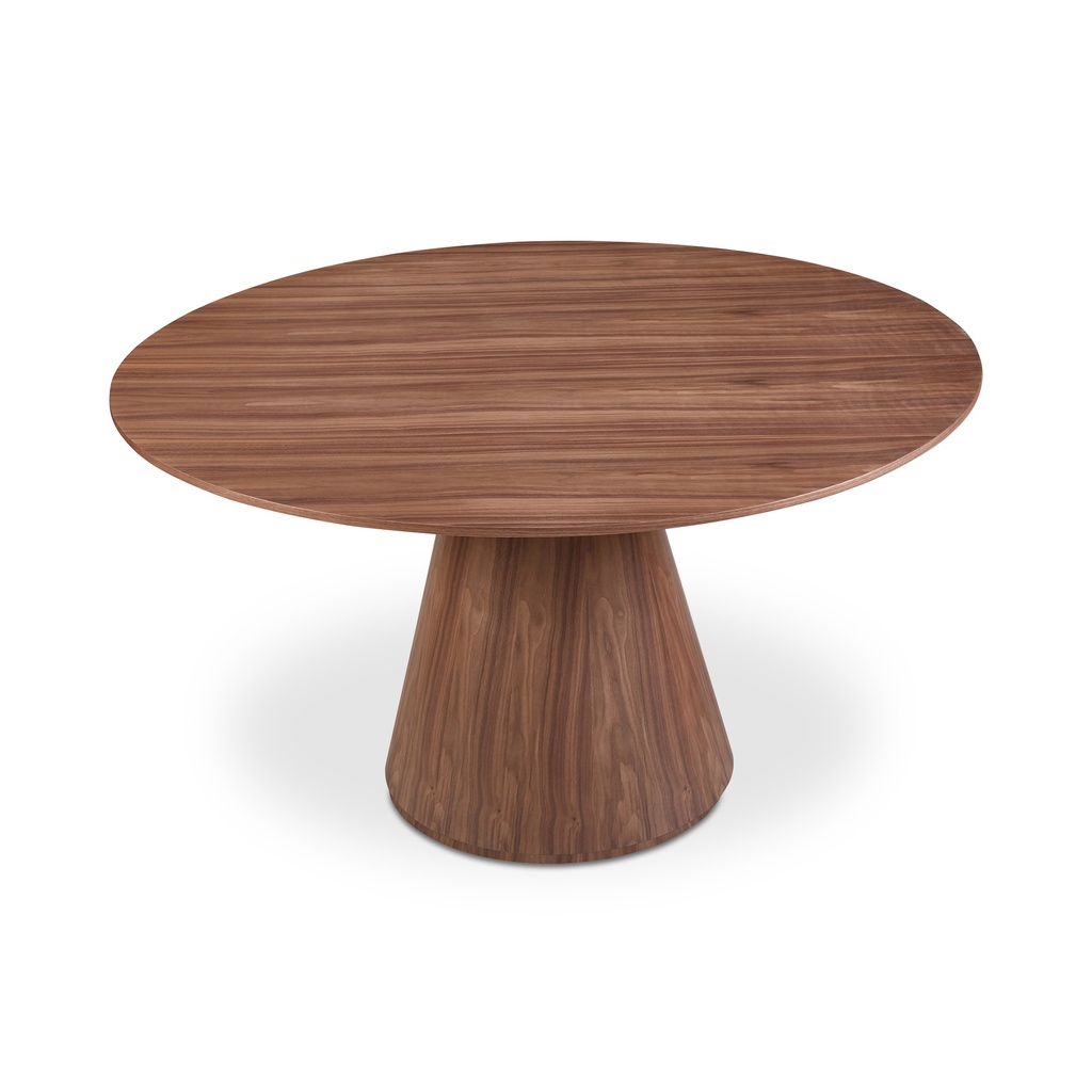 Otago Round 54In Dining Table Walnut Brown - 1