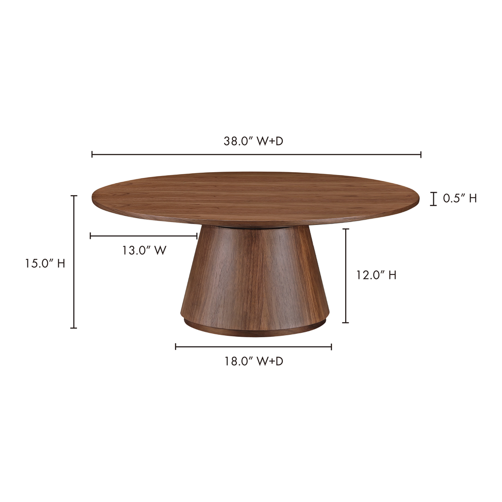 Otago Coffee Table Walnut Brown - 7