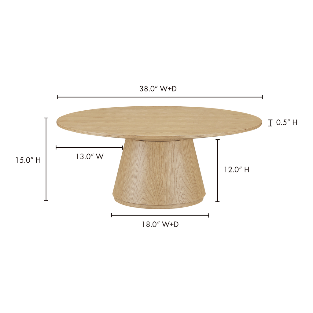 Otago Coffee Table Natural Oak - 7