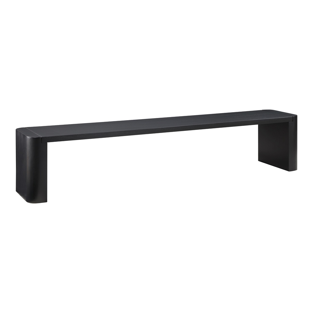 Post Large Dining Bench Black - 1