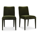 Calla Dining Chair Green Velvet - Set Of Two - 1