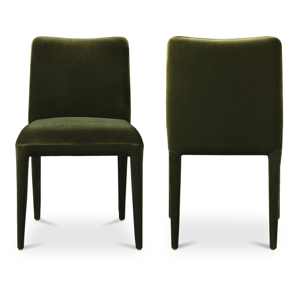 Calla Dining Chair Green Velvet - Set Of Two - 2