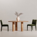 Calla Dining Chair Green Velvet - Set Of Two - 9