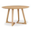 Godenza Round Dining Table Natural Oak - 1