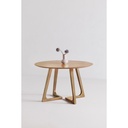 Godenza Round Dining Table Natural Oak - 5