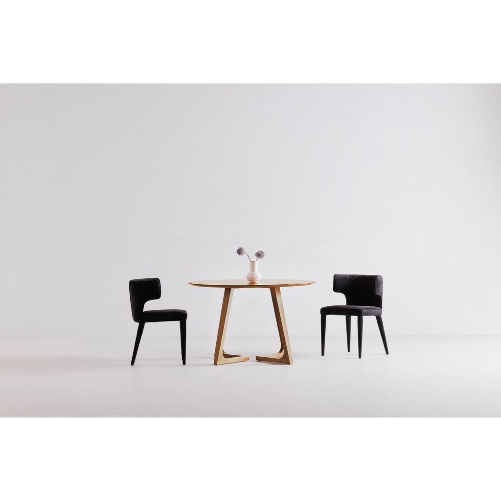 Godenza Round Dining Table Natural Oak - 6