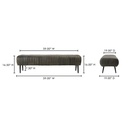 Endora Bench Charred Olive - 7