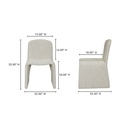 Ella Dining Chair Heather Beige - 7