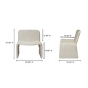 Ella Accent Chair Heather Beige - 9