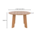 Delta Round Outdoor Dining Table Natural - 8
