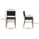 Mira Outdoor Dining Chair Black - 7