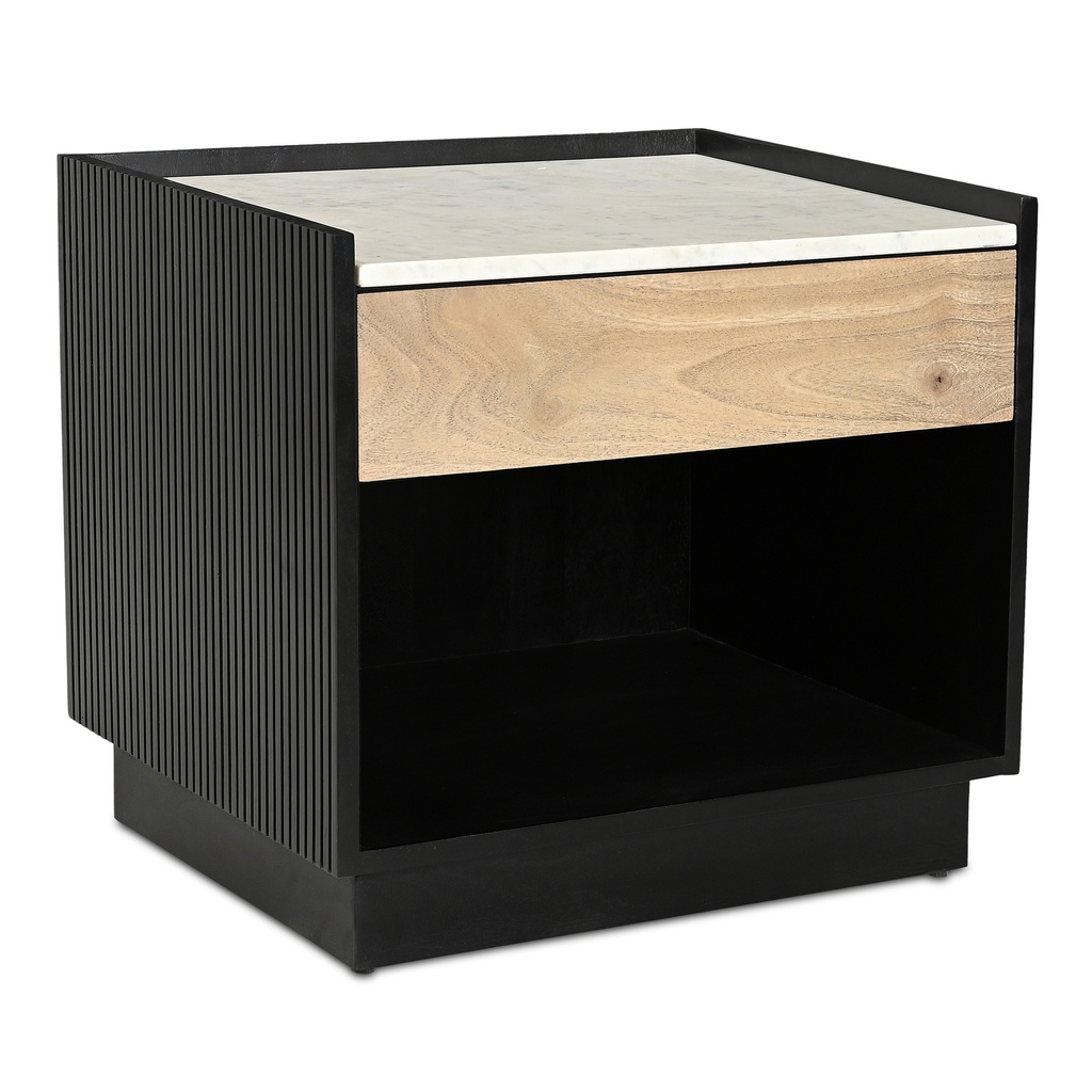 Carter Nightstand Black - 1