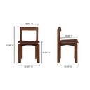 Daifuku Dining Chair Brown – Set Of Two - 11