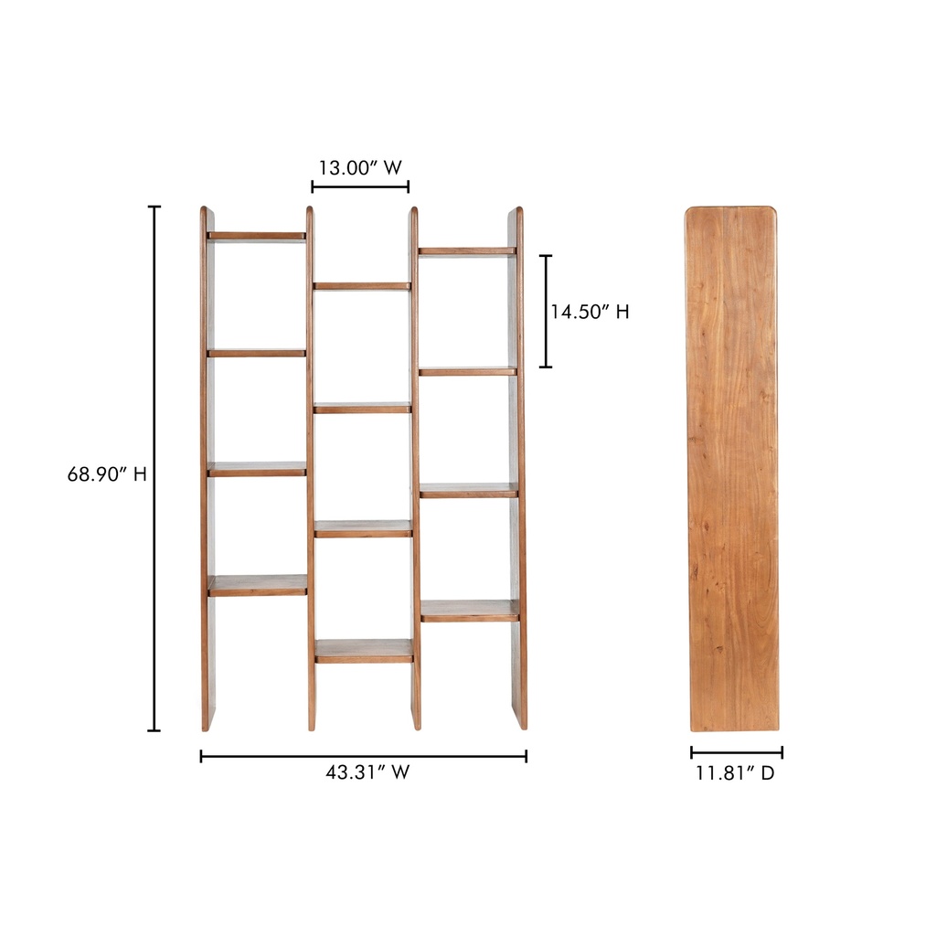 Orson Bookcase Brown - 10