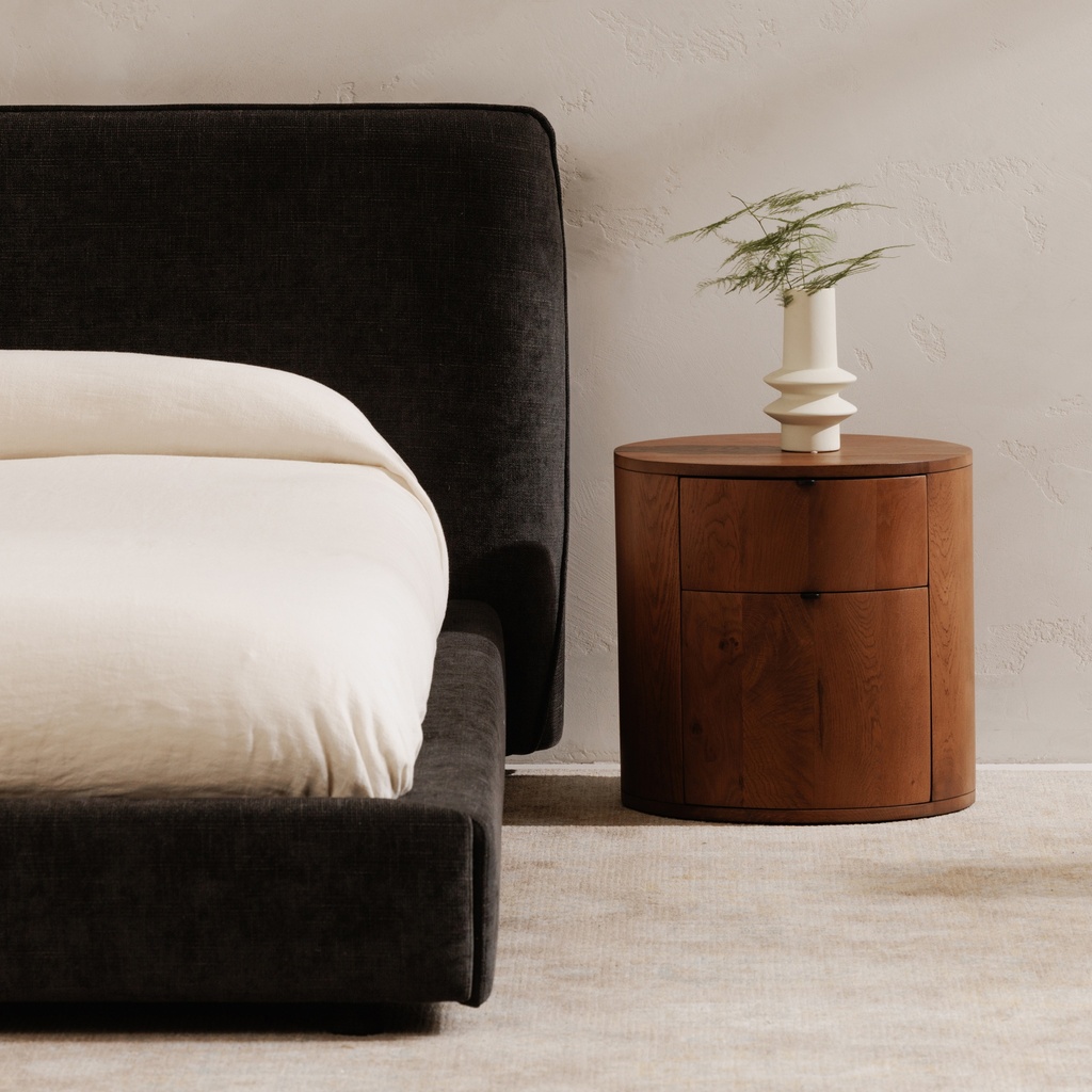 Theo Two Drawer Nightstand Brown - 8