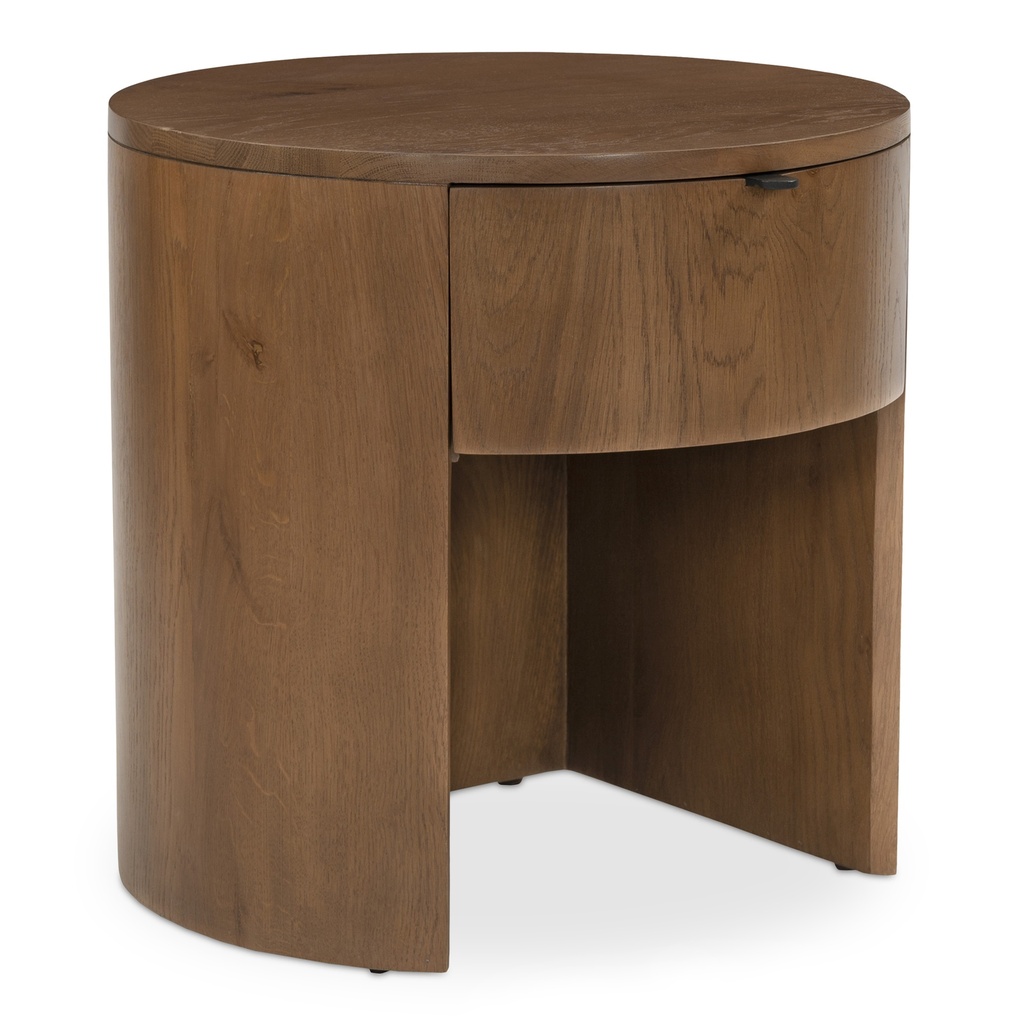Theo One Drawer Nightstand Brown - 1