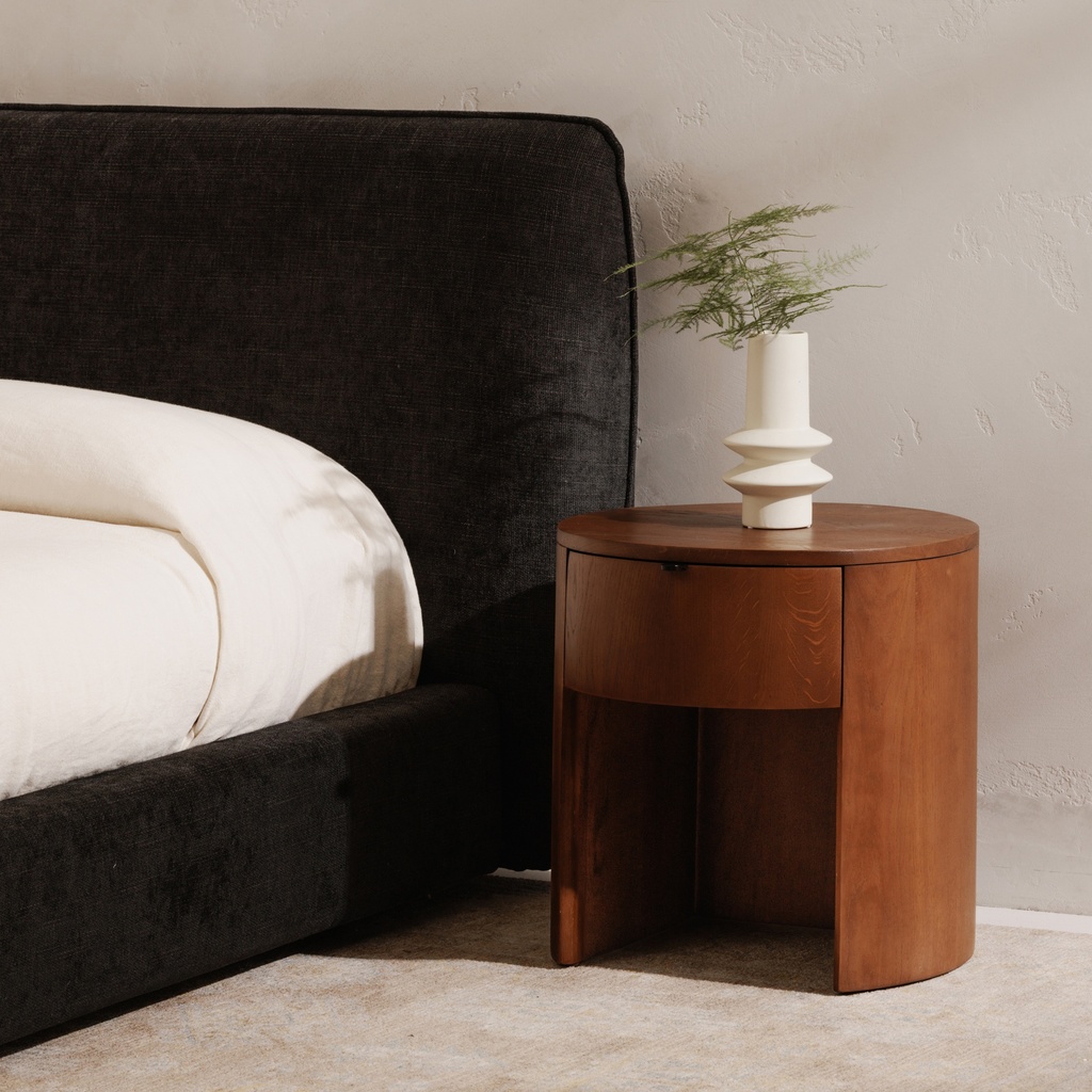 Theo One Drawer Nightstand Brown - 9