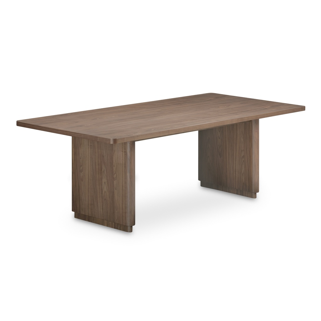 Round Off Small Dining Table Walnut Brown - 1