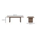 Round Off Small Dining Table Walnut Brown - 6