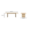 Round Off Small Dining Table Natural Oak - 7