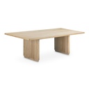 Round Off Large Dining Table Natural Oak - 1