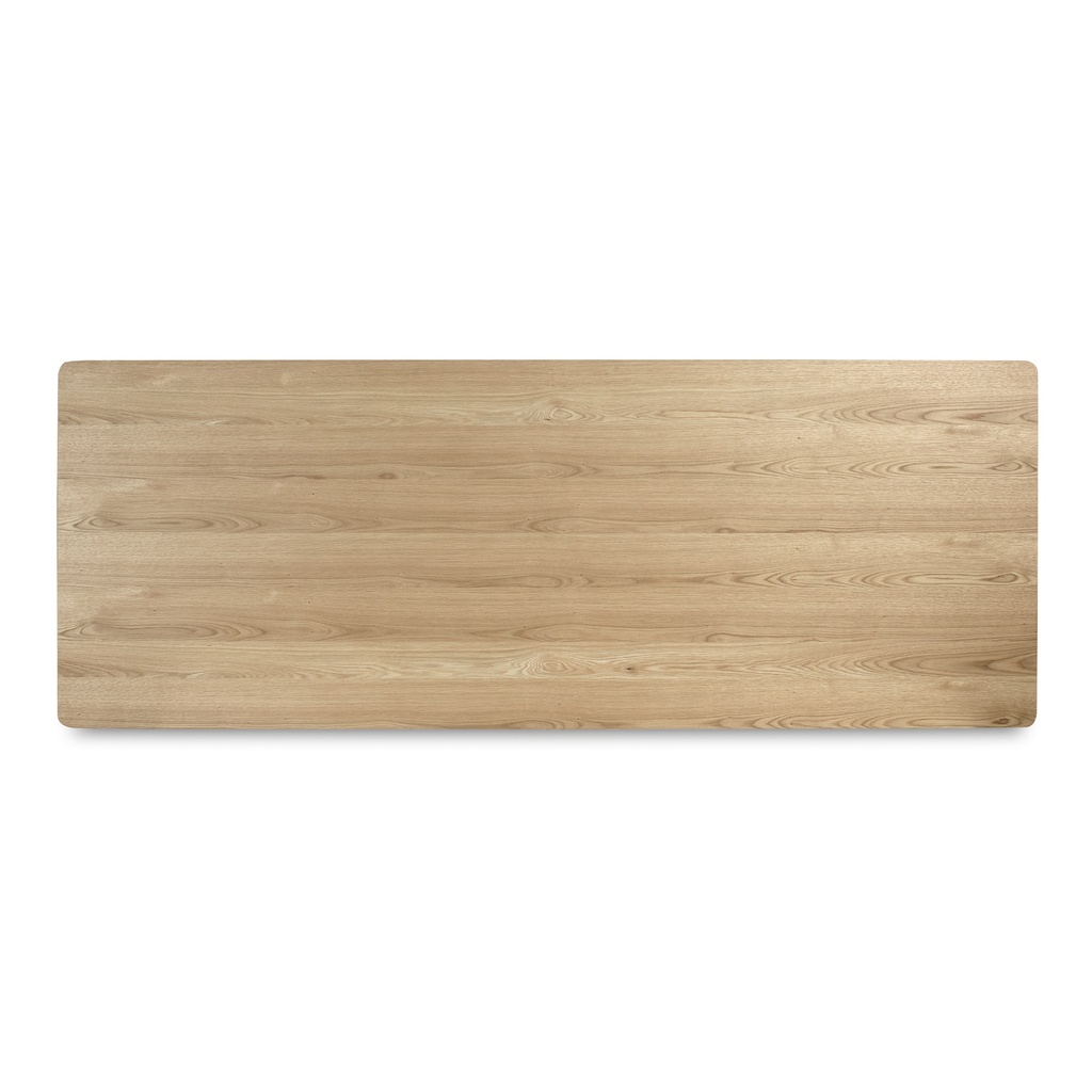 Round Off Large Dining Table Natural Oak - 3