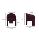 Clara Dining Chair Plum - 7