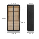 Charlotte Tall Cabinet Black - 17