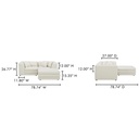 Lowtide Nook Modular Sectional Warm White - 6