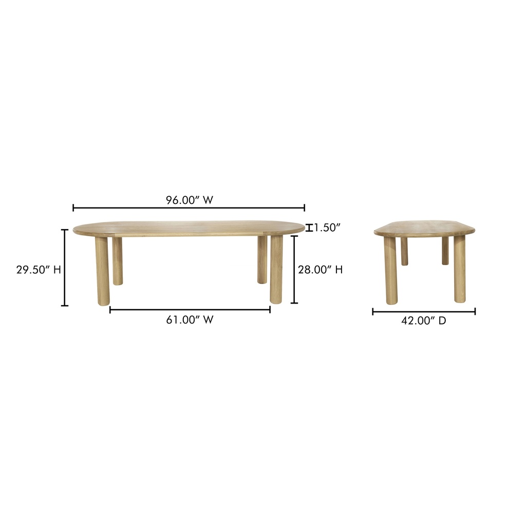 Milo Large Dining Table Oak - 10