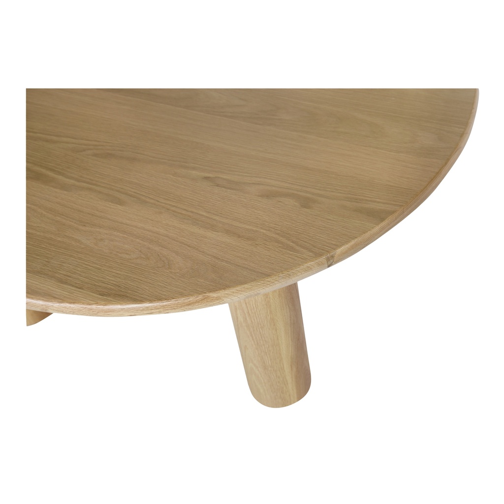 Milo Round Dining Table Oak - 4