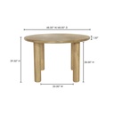 Milo Round Dining Table Oak - 7