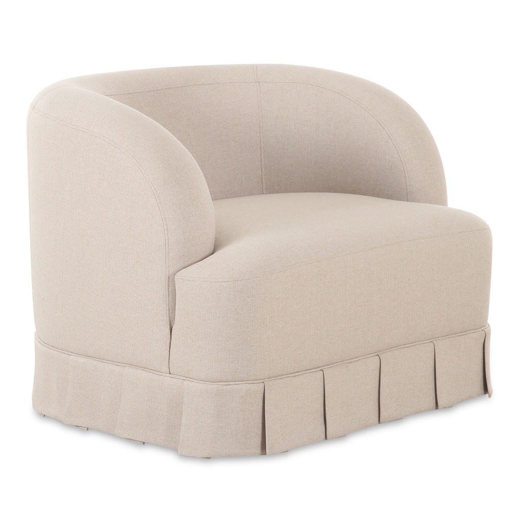 Maren Swivel Chair Beige - 1