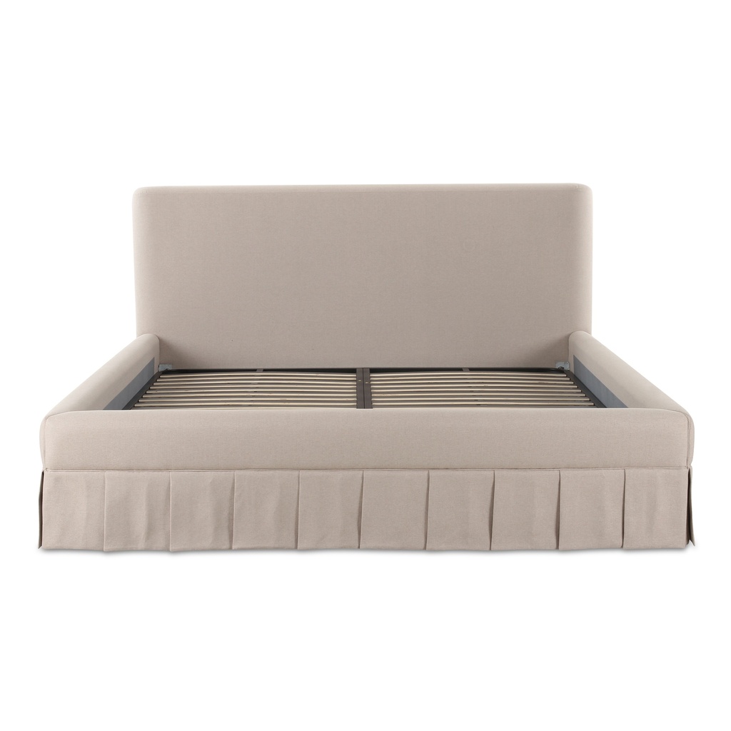 Maren Queen Bed Beige - 2