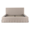 Maren Queen Bed Beige - 2