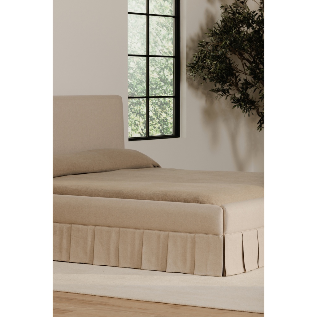 Maren Queen Bed Beige - 9