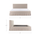 Maren Queen Bed Beige - 12