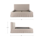 Maren King Bed Beige - 12