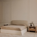 Joan Queen Storage Bed Cream - 11