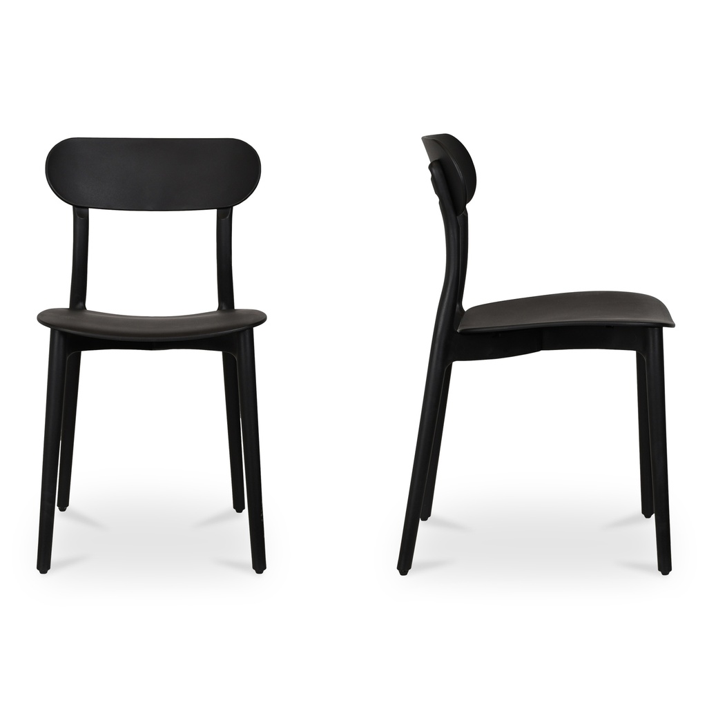 Kent Outdoor Dining Chair Black - Set Of Two - 2