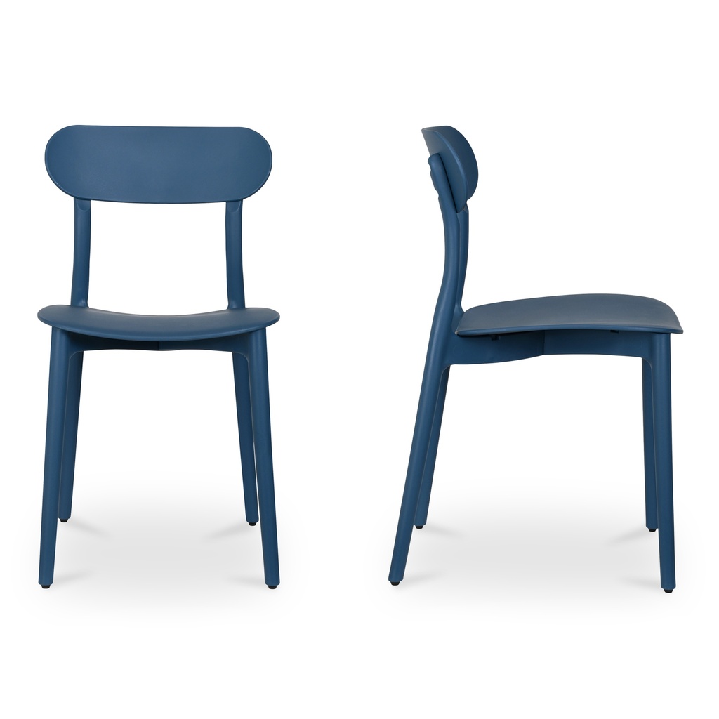 Kent Outdoor Dining Chair Navy - Set Of Two - 2